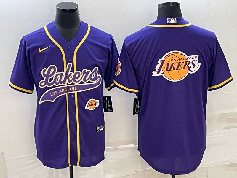 Nike 2023 Men Los Angeles Lakers Blank purple NBA Jersey style 14->los angeles lakers->NBA Jersey